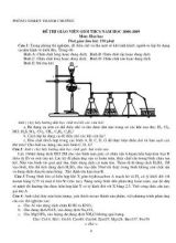 Đề thi giáo viên giỏi THCS môn Hóa học - Năm học 2008-2009 - Phòng GD & ĐT Thanh Chương